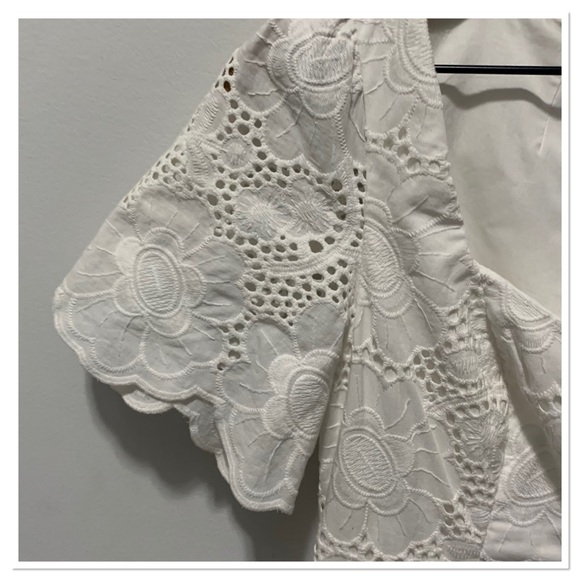 NWT Lilly Pulitzer Bonni Dress White Jumbo Bouquet Eyelet Size 2 - Picture 8 of 15